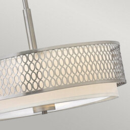 Luminosa Lighting Elstead Hinkley Fredrick Ramond Jules 3 Light Pendant / Semi-Flush Brushed Nickel - thumbnail 2