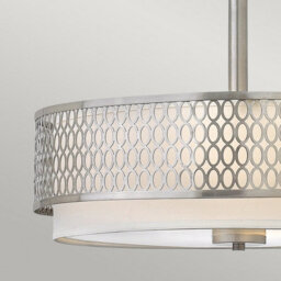 Luminosa Lighting Elstead Hinkley Fredrick Ramond Jules 3 Light Pendant / Semi-Flush Brushed Nickel - thumbnail 3