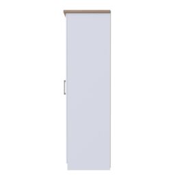 Sevilla Ready Assembled Traditional Matt White & Oak Large Triple Wardrobe With 1 Mirror Door (H)1825mm (W)1110mm (D)530mm - thumbnail 8