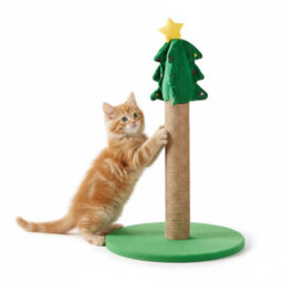Urbn-Living Urbnliving Christmas Tree Cat Scratching Post Sisal Scratcher Festive Pet Winter Toy - 50Cm - thumbnail 4