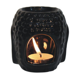 Artisan Furniture Solid Wood Black Buddah Oil Burner (Lotus) - thumbnail 4