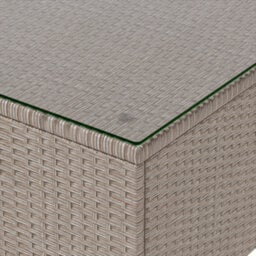 HomeTouch Khaki Outdoor Rattan Corner Sofa Set - thumbnail 7