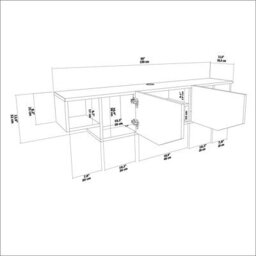 Decorotika Hera Floating Tv Unit For Tvs Up To 55 Inches Black Alina - thumbnail 7