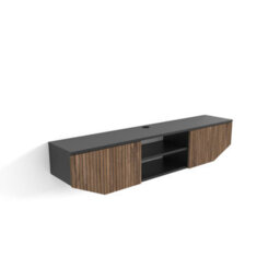 Decorotika Hera Floating Tv Unit For Tvs Up To 55 Inches Black Alina - thumbnail 5