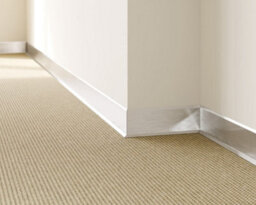 Ilcom Stainless Steel Skirting Board F60mm X 2700mm - Silver Brushed - thumbnail 7