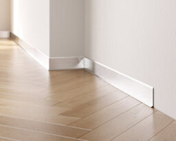 Ilcom Stainless Steel Skirting Board F60mm X 2700mm - Silver Brushed - thumbnail 3