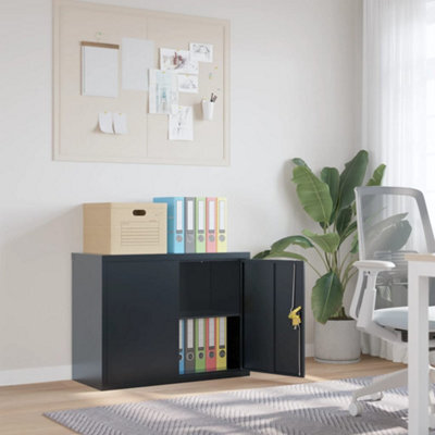 Berkfield File Cabinet Anthracite 90X40X70 Cm Steel - image 1