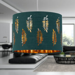 First Choice Lighting Set Of 2 Fern Dark Green Cut Out 25Cm Pendant Lightshades - thumbnail 6