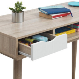 Timber Art Design Scandinavian 2 Drawer Dressing Table Makeup Computer Desk Bedroom Furniture - thumbnail 5