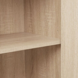 Tectake Display Cabinet Doncaster - Open Shelving, 2 Cupboards, Adjustable Shelves   - Industrial Wood Light, Oak Sonoma - thumbnail 7