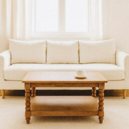 Artisan Furniture Solid Wood Spindle Golden Teak Coffee Table - thumbnail 1