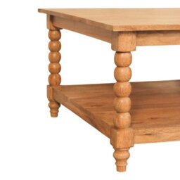 Artisan Furniture Solid Wood Spindle Golden Teak Coffee Table - thumbnail 6