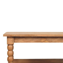 Artisan Furniture Solid Wood Spindle Golden Teak Coffee Table - thumbnail 5