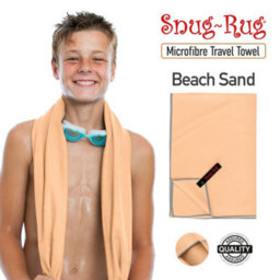 Snug Rug Microfibre Beach Towel Super Absorbent Quick Drying Lightweight Extra Large Xl 200 X 90Cm - Beach Sand Beige - thumbnail 6