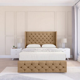 "Sloomy Luthor Dumfries Memory Foam Bed Set ,no Drawers, Mattress & 54"" Wingback Headboard With 12"" Footboard - Double" - thumbnail 2