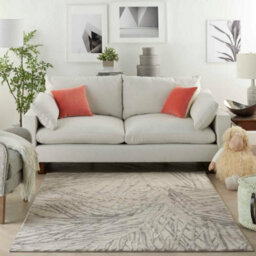 Ivory Grey Luxurious Modern Abstract Easy To Clean Rug For Dining Room Bed Room And Living Room-240Cm X 320Cm - thumbnail 1