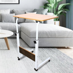 Modern C Shape Side Table Sofa Laptop Snack Storage Desk - thumbnail 1