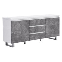 Furniture in Fashion Sydney High Gloss Sideboard In White And Concrete Effect - thumbnail 5