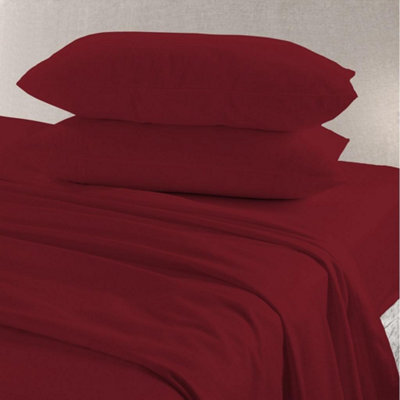 Homes & Linen Pair Of Pillow Cases Flannelette 100% Brushed Cotton Pillow Cases