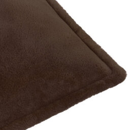 furn. Furn Kallu Faux Fur Polyester Filled Cushion, Chocolate, 45 X 45Cm - thumbnail 3