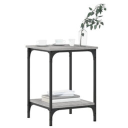 Berkfield Stylish Coffee Table Grey Sonoma 40X40X55 Cm Engineered Wood - thumbnail 3
