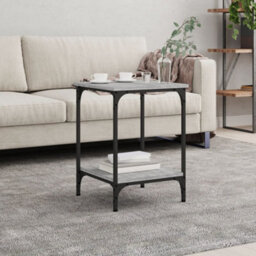 Berkfield Stylish Coffee Table Grey Sonoma 40X40X55 Cm Engineered Wood - thumbnail 2