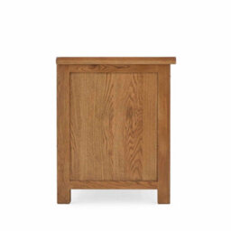 Zelah Oak Large Computer Desk With Drawers & Cupboard - By Roseland Furniture - thumbnail 5