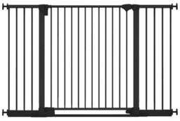 Safetots Safestep Gate, Black, 152Cm - 159Cm, Extra Low Walkthough, 81Cm Extra Wide Doorway, Extra Wide Baby Gate - thumbnail 1