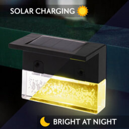 Globrite Solar Deck Led Lights - White, 7-Colour - Pathway Garden Lighting For Railings Fences & Stairs - Outdoor Accessories - thumbnail 3