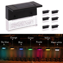 Globrite Solar Deck Led Lights - White, 7-Colour - Pathway Garden Lighting For Railings Fences & Stairs - Outdoor Accessories - thumbnail 5