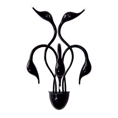 Luminosa Lighting Luminosa Swan Modern 5 Light Wall Lamp, G4