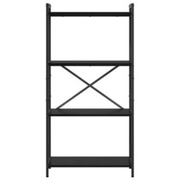 Berkfield Modern Bookcase Black Oak 60 X 30 X 118 Cm Engineered Wood - thumbnail 5