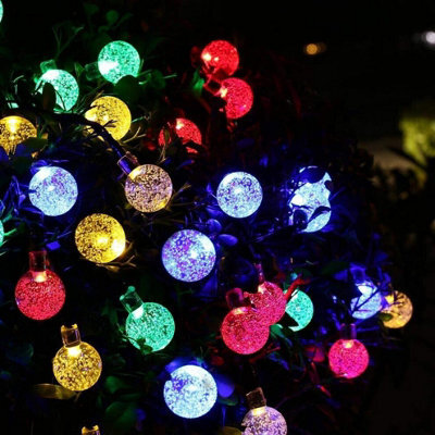 50 Led Solar Power Retro Multi Color Bulb 10M Garden String Lights Outdoor - image 1
