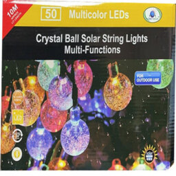 50 Led Solar Power Retro Multi Color Bulb 10M Garden String Lights Outdoor - thumbnail 4