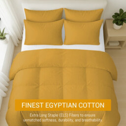 Pamposh 400 Thread Count Egyptian Cotton King Size Duvet Cover Set Premium Cotton Luxury Bedding Set With Zipper Closure - thumbnail 3