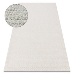 RugsX Carpet Origi 3737 Cream - Frame Flat-Woven Sisal String 155X220 Cm - thumbnail 1