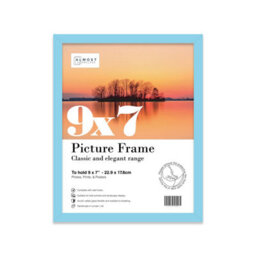 9X7 Light Blue Picture Frame (17.8 X 22.9Cm) Poster, Photo, Artwork, Gallery Wall Or Print - thumbnail 1