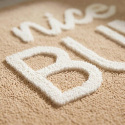 Allure Bath Fashions Nice Bum Slogan Bath Mat Non Slip Fun Bathroom Rug (Beige/white) - thumbnail 4