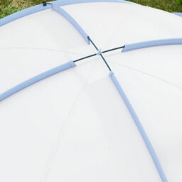 Outsunny Outdoor Gazebo Event Shelter Party Tent For Garden Light Blue - thumbnail 9