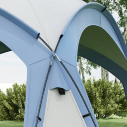 Outsunny Outdoor Gazebo Event Shelter Party Tent For Garden Light Blue - thumbnail 8