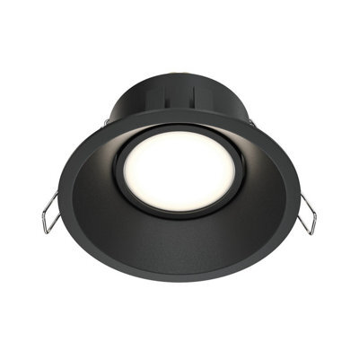 Luminosa Lighting Luminosa Dot Round Recessed Downlight Black 1Xgu10 - image 1