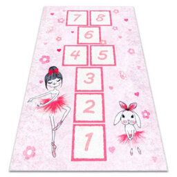 RugsX Junior 51828.802 Washing Carpet Hopscotch, Ballerina For Children Anti-Slip - 140X190 Cm - thumbnail 4