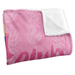 Minions Beach Bum Club Silky Dave Soft Touch Blanket Pink/multicoloured (One Size) - thumbnail 2