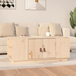 Berkfield Coffee Table 100X50X41 Cm Solid Wood Pine - thumbnail 1