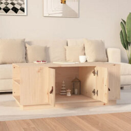 Berkfield Coffee Table 100X50X41 Cm Solid Wood Pine - thumbnail 3
