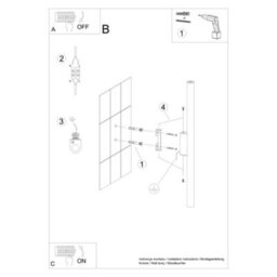 Sollux Lighting Pastelo Steel Light Blue 2 Lights Modern Wall Lamps - thumbnail 6