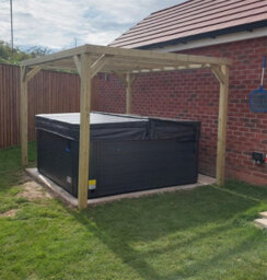 Churnet Valley Garden Furniture Ltd Heavy Duty Garden Pergola - L240 X W240 X H230 Cm - Minimal Assembly Required - thumbnail 3