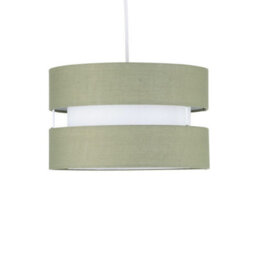 First Choice Lighting Set Of  2 Benni - Sage Green 26Cm Pendant Shades - thumbnail 3