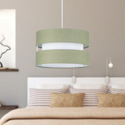 First Choice Lighting Set Of  2 Benni - Sage Green 26Cm Pendant Shades - thumbnail 6