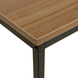 Beliani Industrial Console Table - Dark Brown Melamine Top, Black Powder-Coated Legs, 100 X 30 Cm - thumbnail 6
